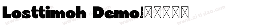 Losttimoh Demo字体转换